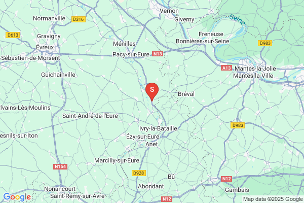 Carte statique de la zone de livraison
